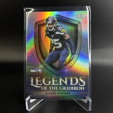 2025 Topps Chrome Legends of the Gridiron Richard Sherman LOG-36 Refractor