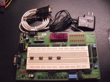 Parallax Inex-1000 Stamp Basic 2 BS2-IC, Cable serial-USB(Sabrent), ac adapter
