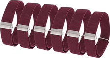 Elastic Sleeve Garter,6pcs Adjustable Shirt Armbands Sleeve Garter Anti-slip ...