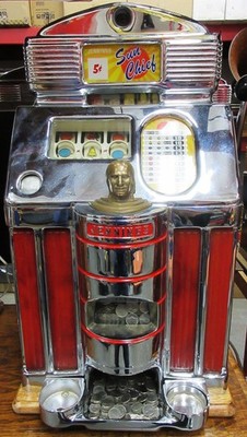 Jennings 5c Lite Up Sun Chief Slot Machine circa 1930's Nevada
