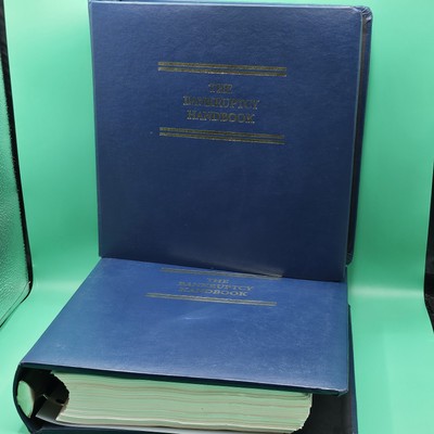 The Bankruptcy Handbook  Volume: 1 & 2 LOT John B Butler  1996 Hardcover Binder