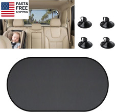 Rear Window Sunshade with Suction Cup, Mesh Car Window Cover for Back Windshield