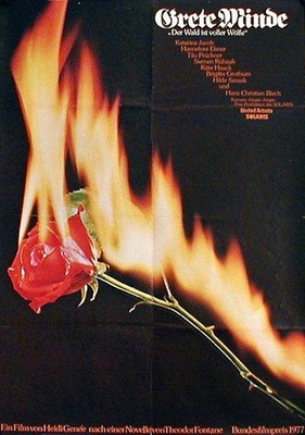 Hannelore Elsner in GRETE MINDE ein EA-Plakat von 1977 (B)