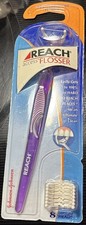 Reach Access Flosser with Disposable 8 Snap On Floss Heads SEALED Color May Vary