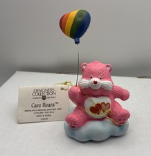 VTG Care Bears Ceramic Figurine Love A Lot Balloon 1980's American greetings 1A