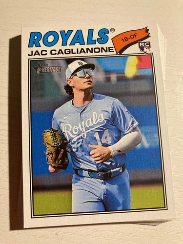 2026 Topps Heritage Base Kansas City Royals Team Set - 10 Cards
