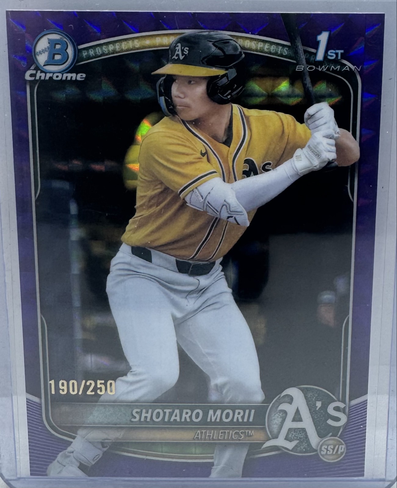 2025 Bowman Chrome - Prospects Shotaro Morii #BCP-170 Purple /250