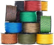 6 Pieces Assorted Atwood Rope MFG Micro Utility Cord 1.18mm X 125ft Reusable ...