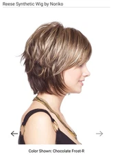 Noriko Nori Wig NWT Chocolate Frosted Rooted