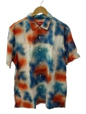 Supreme Short Sleeve Shirt L Rayon Multi color All over Pattern