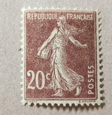 5A-Timbre France YT  139 type IV neuf *  année 1907 "semeuse fond plein "