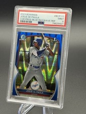 2023 1st Bowman Chrome JOSUE De PAULA BLUE RAYWAVE  REFRACTOR /150 PSA 9