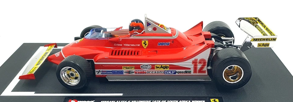 Burago 1/18 Scale Diecast 18-16814 Ferrari 312 T4 #12 Monaco GP 1979 Villeneuve - Image 4 of 4