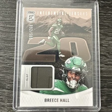2024 Panini Donruss Elite - Influential Jerseys Breece Hall #IJS-BHA /500 (MEM)