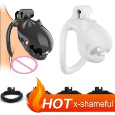 New Chastity Cage with 4 Size Ring Male Chastity Lock CB Lock Sissy Abstinence