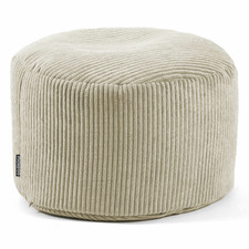 mokebo Pouf Der Faule Lenz Hocker Sitzhocker Fußhocker Cord 40x60 cm beige XL