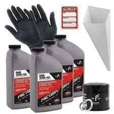 Factory Racing Parts 10W-40 4 Quart Oil Change Kit for Suzuki Eiger Boulevard 39.99 per gallon