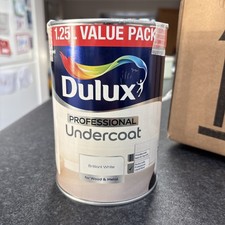 Dulux Professional Undercoat 1.25L Brilliant White Paint for Wood Metal Interior