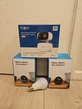 BRAND NEW UNOPENED OUTDOOR TAPO CAMERA & TOUCHSCEEN ALEXA ECHO SPOT X2 BUNDLE +