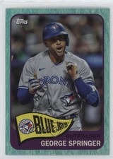 2023 Topps Archives 1965 Topps Aqua Sparkle Foil 8/75 George Springer #168 9o3