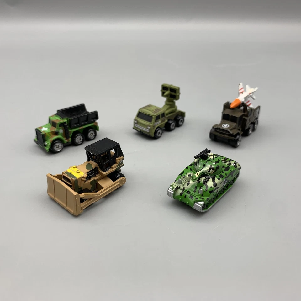 老式 20 世纪 80 年代 Galoob 微型机器军用批量坦克推土机导弹卡车 — 第 2/4 张图片