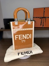 Fendi Sunshine Shopper Tote - Canvas and Leather - W/ Dustbag