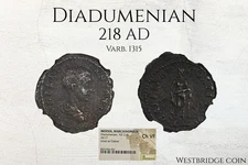 Diadumenian 218 AD NGC Ch VF • Roman Provincial Bronze • Marcianopolis
