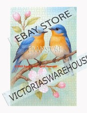 1000 piece jigsaw puzzle Bird Couple Cottage bluebird