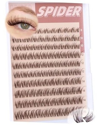 Brown Lash Clusters Spider Eyelash Clusters Breeze Wispy Lash B-Brown Breeze