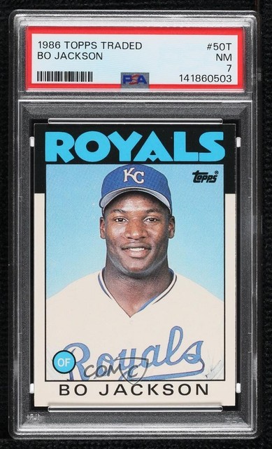1986 Topps Traded Bo Jackson #50T PSA 7 3g6