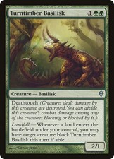 TURNTIMBER BASILISK X 4 E/X+ ZENDIKAR MAGIC THE GATHERING