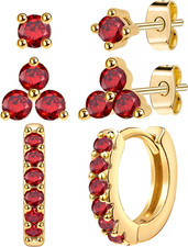 Dainty Small Gold Stud Earrings for Women, 14K Gold Plated Mini Tiny Studs Earri