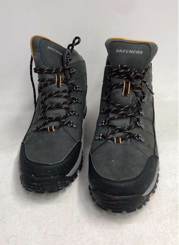 Skechers Relment Daggett Charcoal Gray Waterproof Hiking Boots Men's Size 13