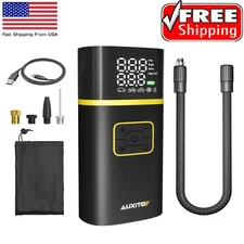 150 PSI Air Compressor Tire Inflator PSI KPA KG/CM BAR 2 FIT car ball 5200mAh