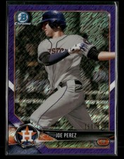2018 Bowman Chrome #BCP181 Joe Perez Prospects Purple Shimmer Refractor #/655