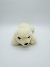 Aurora Polar Bear Stuffed Animal Toy 8" Laying Down - Pre-Owned Cuddly Plush