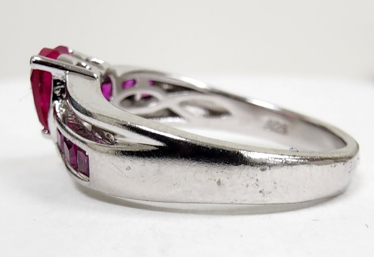 Designer Chuck Clemency STS Ruby Heart Diamond St… - image 5