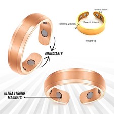 Health Care Magnetic Fidget Ring Bio Healing Anti Anxiety Weight Loss Vital Ring