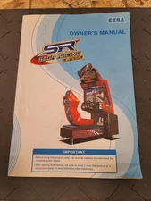 SR Sega Racing Classic Sit Down Arcade Game Owners Manual JAPAN