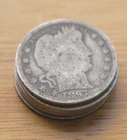 [Lot Of 5] 90% Silver Barber Quarters  (1892-1916) - Choose How Many Lots Of 5