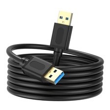 USB 3.0 Male to Male Cable 3Ft,USB to USB Cable with Gold-Plated 3 ft/1 m