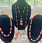 Estate Vintage Costume Jewelry Lot Red White and Blue Lot