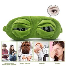 3D Sad Frog Sleep Eye Mask Sleeping Eyeshade Cover Shade Eye Patch Women Men Chi