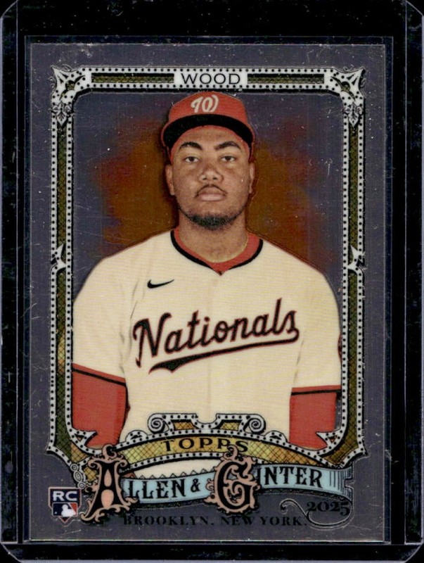 2025 Topps Allen & Ginter James Wood Chrome RC Rookie #101 Nationals