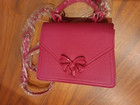NWT Betsy Johnson XO Darla Hot Pink Small/Medium Crossbody Handbag 