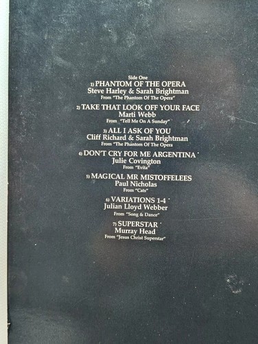 Musicals Compilation - Best Of Andrew Lloyd Webber - 1988 12" Vinyl Record Album - Picture 14 of 21