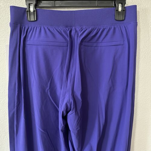 Pantalone foderato Athleta Brooklyn taglia 4Petite viola pull-on elasticizzato zip tasche nuovo con etichette - Foto 4 di 8