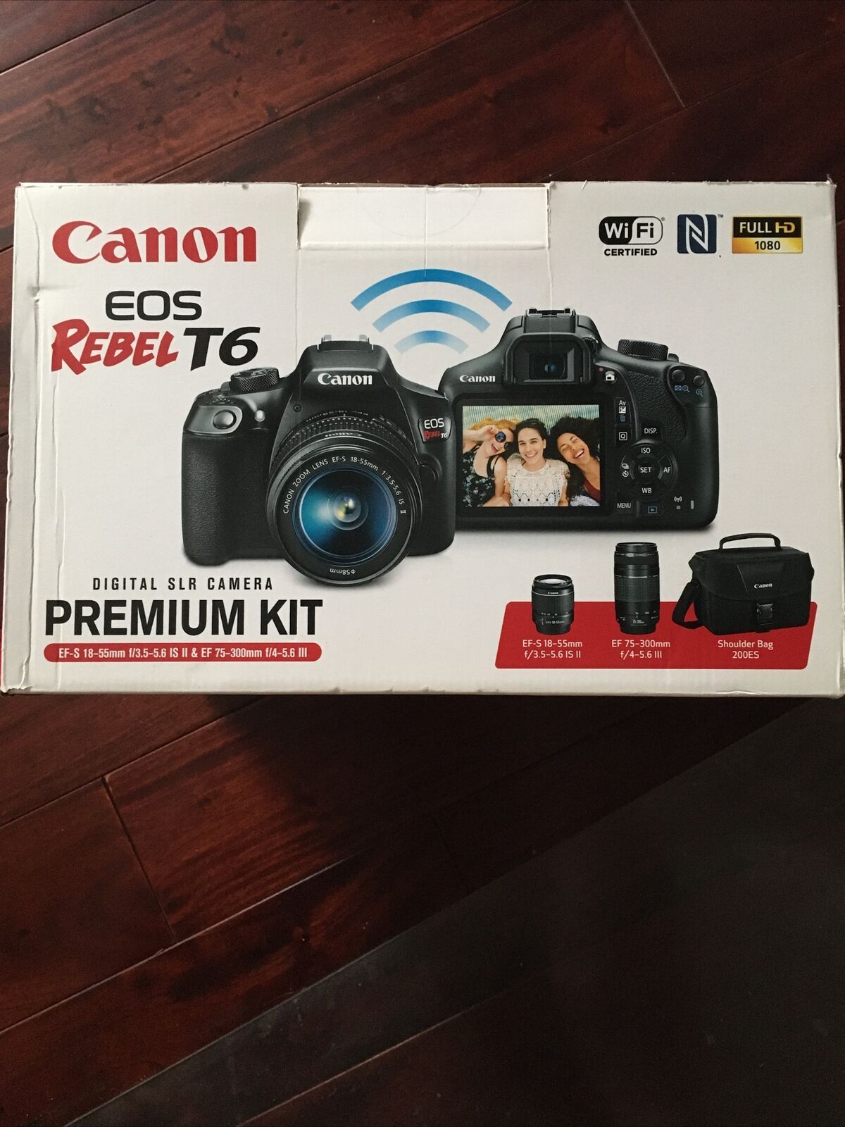 Letrista Salida hacia Ausencia Canon EOS Rebel T6 18.0MP Digital SLR Camera Lens Kit - Black for sale  online | eBay