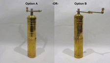 9'' Grinder Coffee Pepper Spice Manual Hand-Crank Grinding Mill Brass Turkish