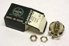Vintage New Old Stock Clarostat 1.5k ohm Linear Potentiometer with Screw Shaft